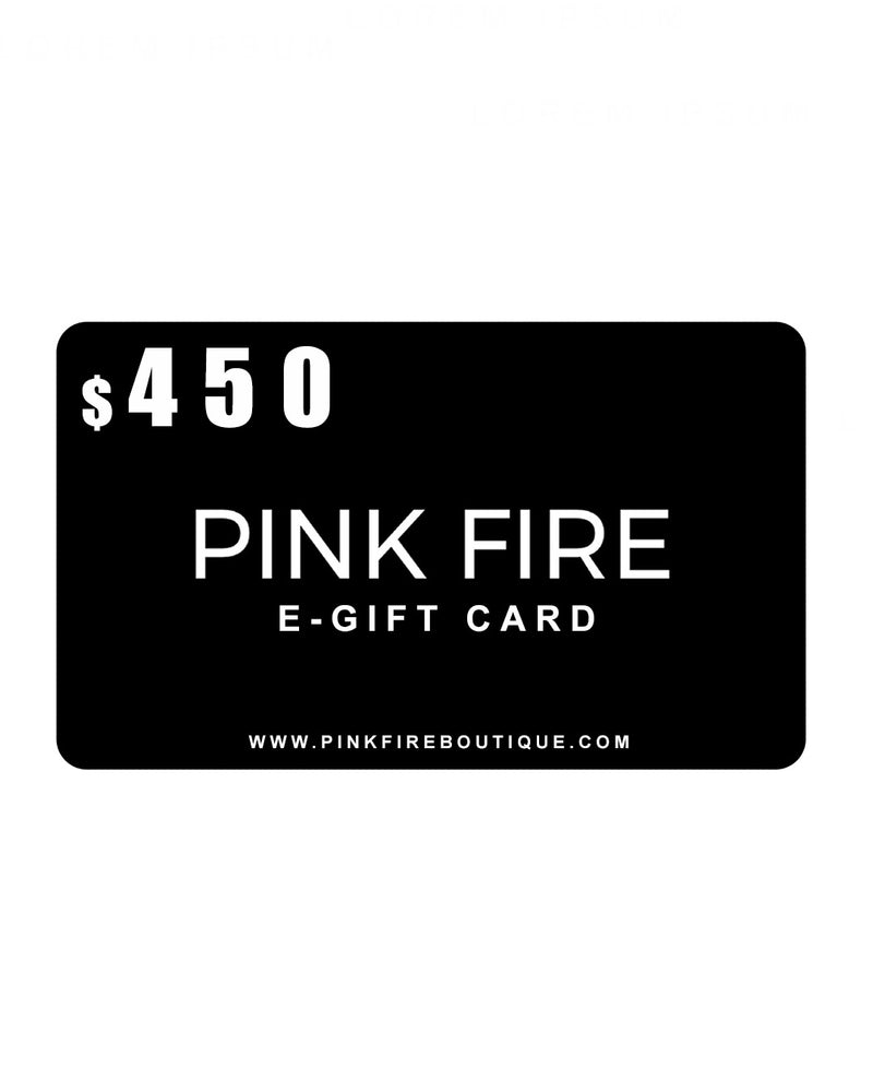 Pink Fire Boutique E-Gift Card