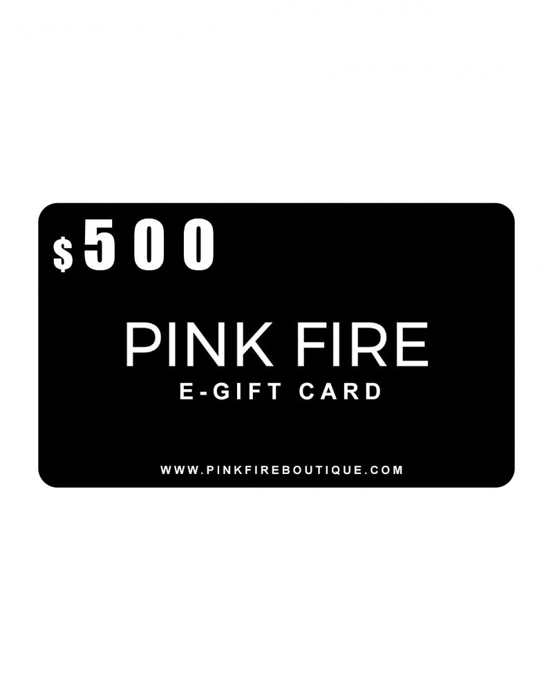 Pink Fire Boutique E-Gift Card